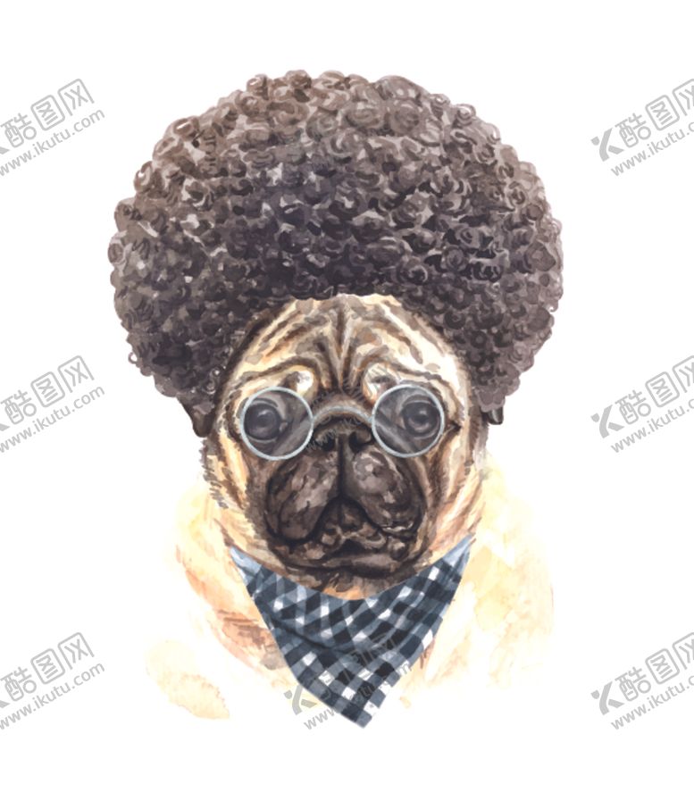 编号：38439710302038131207【酷图网】源文件下载-水彩动物