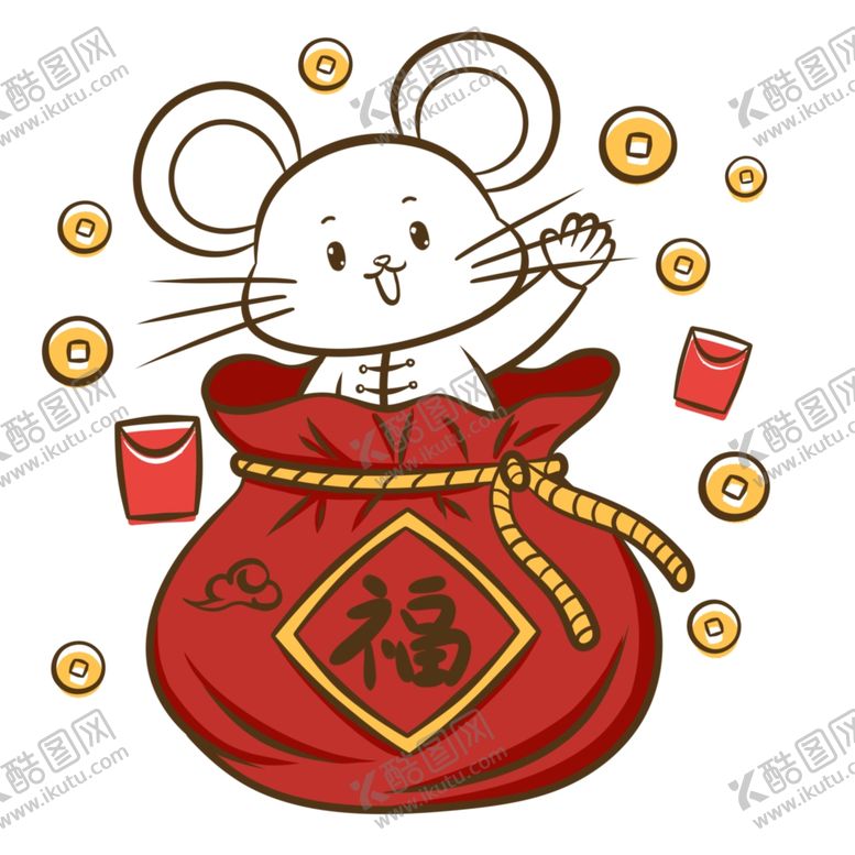 编号：13992410142249296574【酷图网】源文件下载-老鼠红包