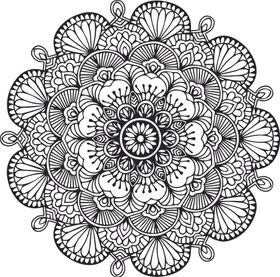 曼陀罗花纹