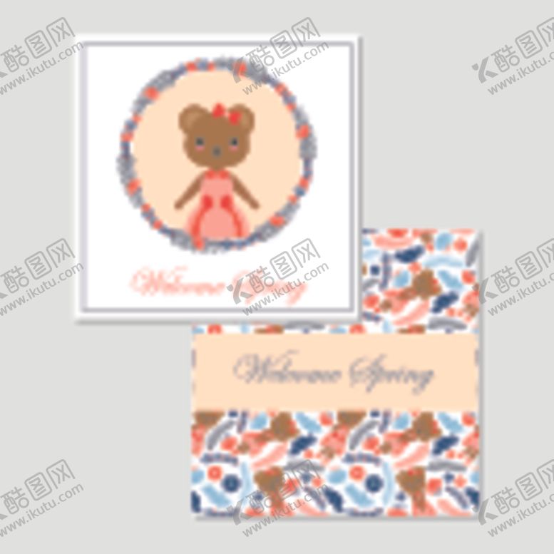 编号：87135410291734385381【酷图网】源文件下载-卡通动物卡片