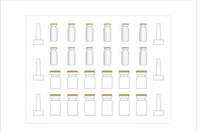冻干粉套盒设计平面图