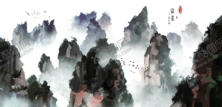 编号：52415005040850554970【酷图网】源文件下载-中国风山水背景