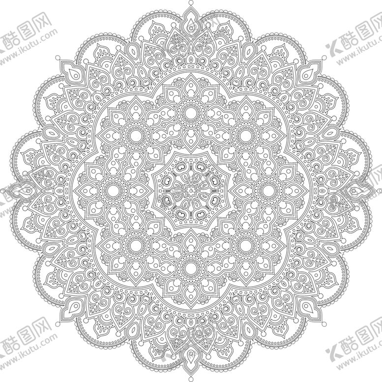 编号：87933209210356002859【酷图网】源文件下载-曼陀罗图案