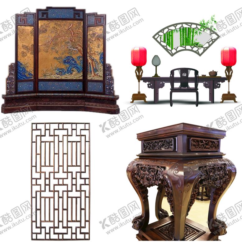 编号：28673909181846410465【酷图网】源文件下载-古风家具