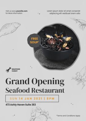 美食海报展架味外卖快餐