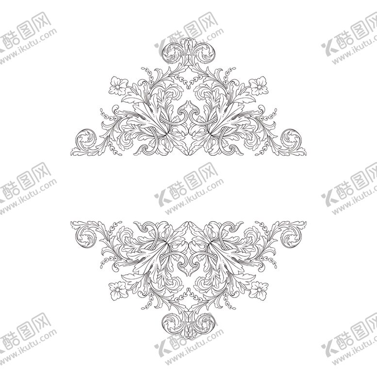 编号：86070505032355056585【酷图网】源文件下载-欧式装饰花纹图案