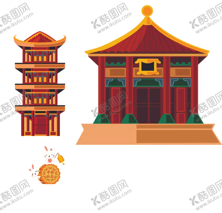 编号：39975012101156224583【酷图网】源文件下载-古亭子建筑