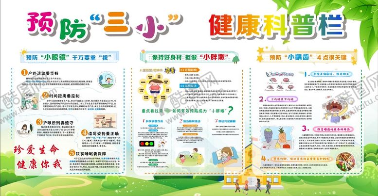 编号：49725110121151492780【酷图网】源文件下载-预防三小健康科普栏
