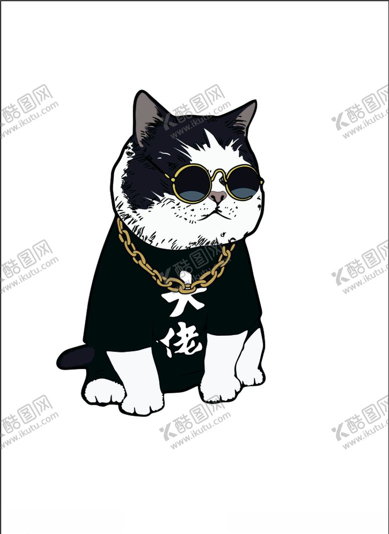 编号：35336009171302237307【酷图网】源文件下载-猫卡通霸气