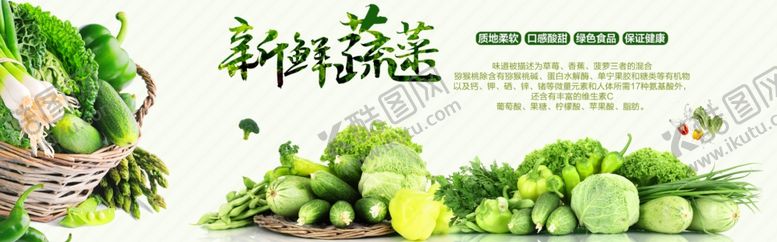 编号：40589510020054239259【酷图网】源文件下载-新鲜蔬菜电商banner