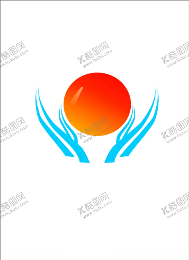编号：62159105030143152095【酷图网】源文件下载-手捧太阳标志