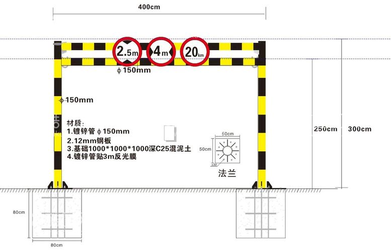 编号：39376112301242253956【酷图网】源文件下载-限高杆