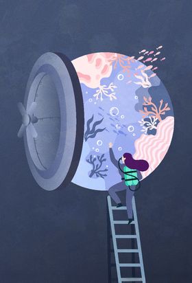 全能父母卡通儿童插画