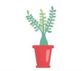 矢量北欧多肉植物