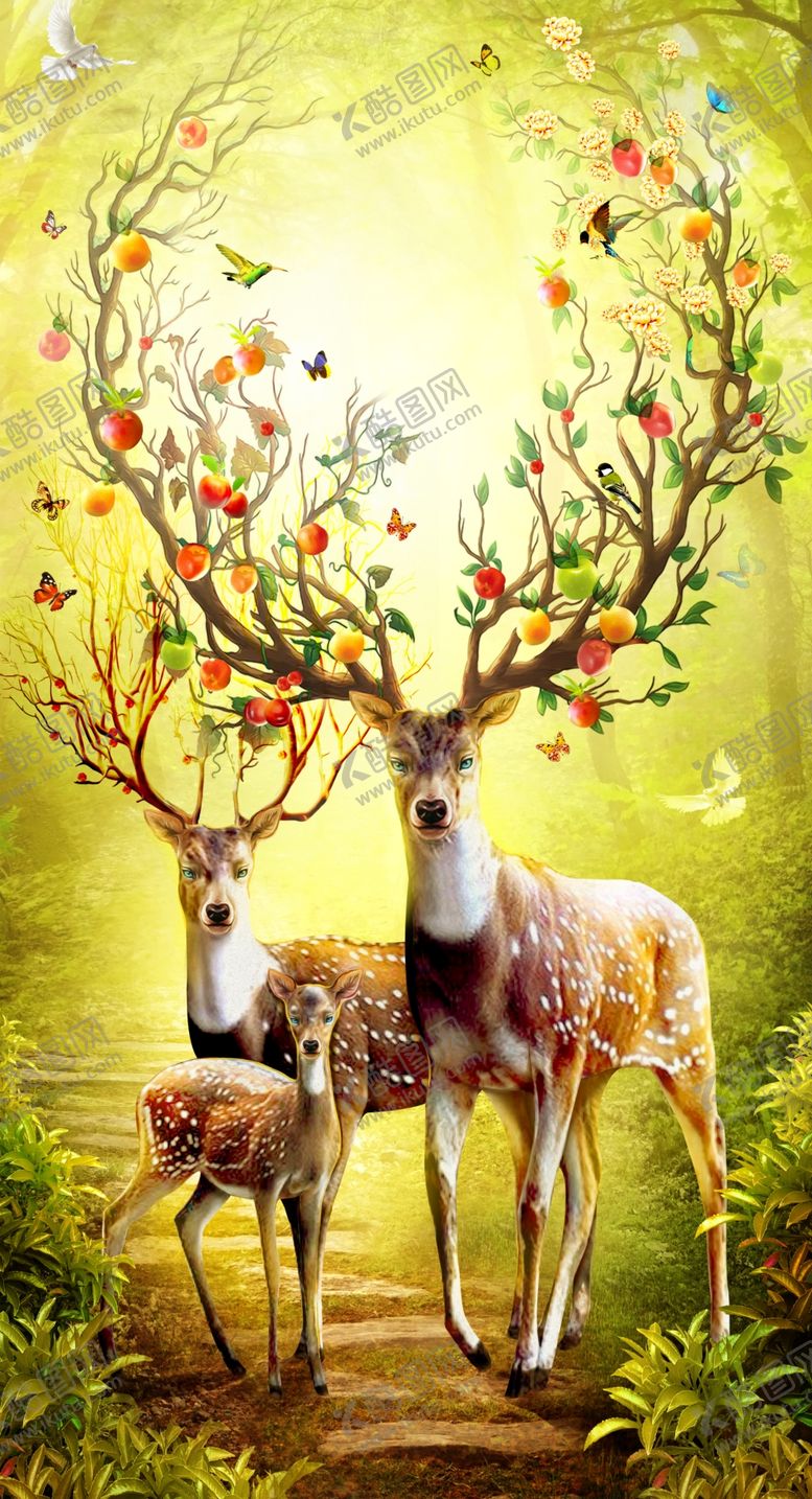 编号：51654610292243017474【酷图网】源文件下载-背景墙装饰画