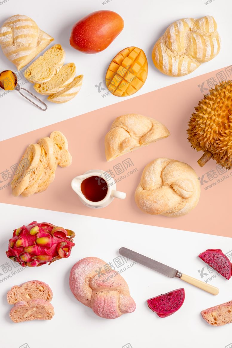 编号：15396204022018522452【酷图网】源文件下载-多样烘焙美食与食材展示