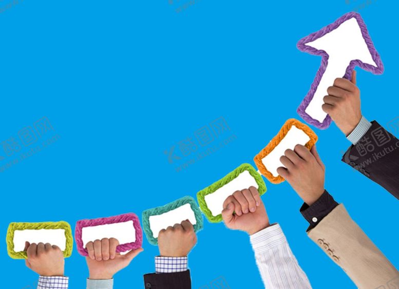 编号：14213109201126393598【酷图网】源文件下载-团队合作成功的箭头