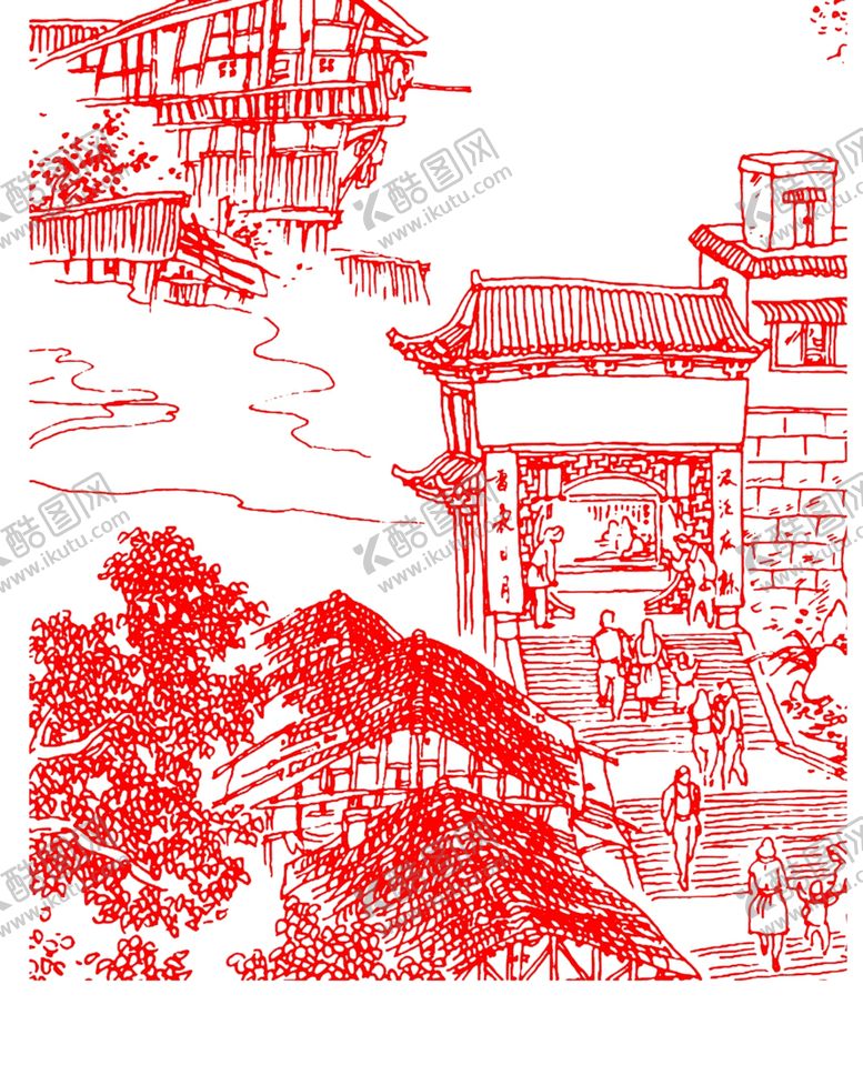 编号：41260510042148576166【酷图网】源文件下载-古代线稿