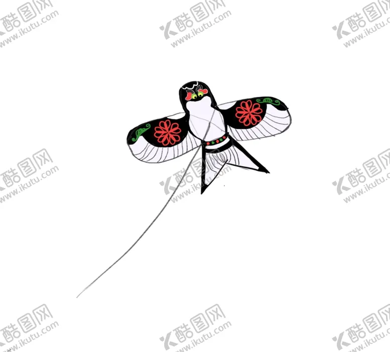 编号：10832303161327267071【酷图网】源文件下载-燕子风筝插画