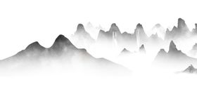 免抠图中国山水水墨风