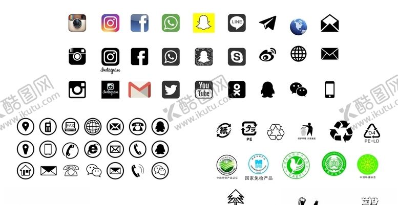 编号：28695709302046153495【酷图网】源文件下载-国内外平台软件标志图标