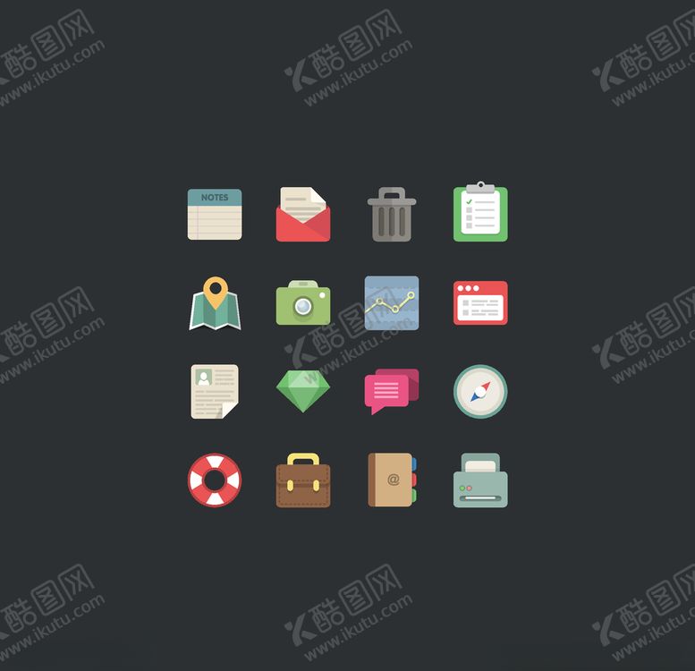 编号：76553210100529313204【酷图网】源文件下载-彩色生活图标