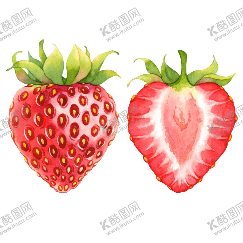 编号：42042109200915015197【酷图网】源文件下载-水彩创意插画水果蔬菜