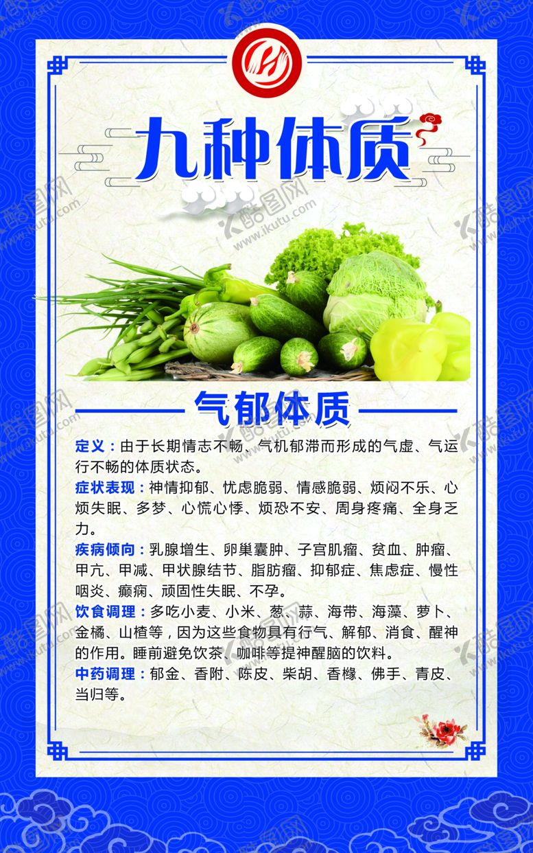 编号：49571709192001264098【酷图网】源文件下载-九种体质气郁体质