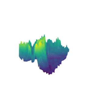 抽象山峰梦幻矢量插画