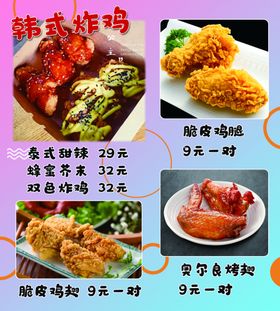 炸鸡鸡翅海报