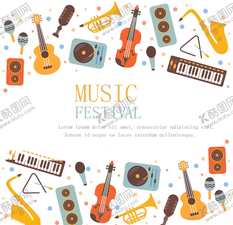 编号：67676309261948049717【酷图网】源文件下载-卡通乐器