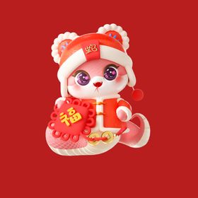手绘卡通小蛇年素材动画