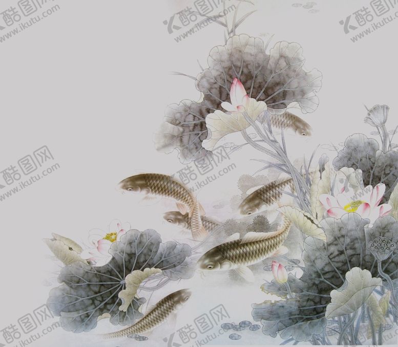 编号：63323307130349576854【酷图网】源文件下载-水墨荷花