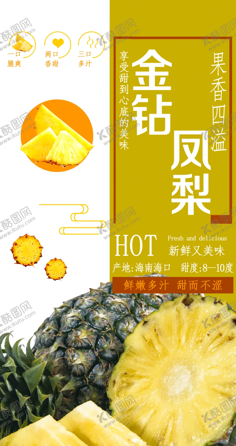 编号：50412403080836366615【酷图网】源文件下载-凤梨小常识吊旗
