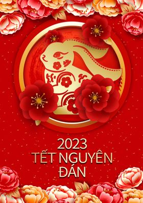 国潮2023年兔年新年烫金红包