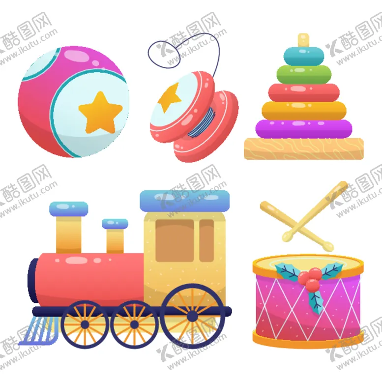 编号：60898612131617359358【酷图网】源文件下载-玩具火车