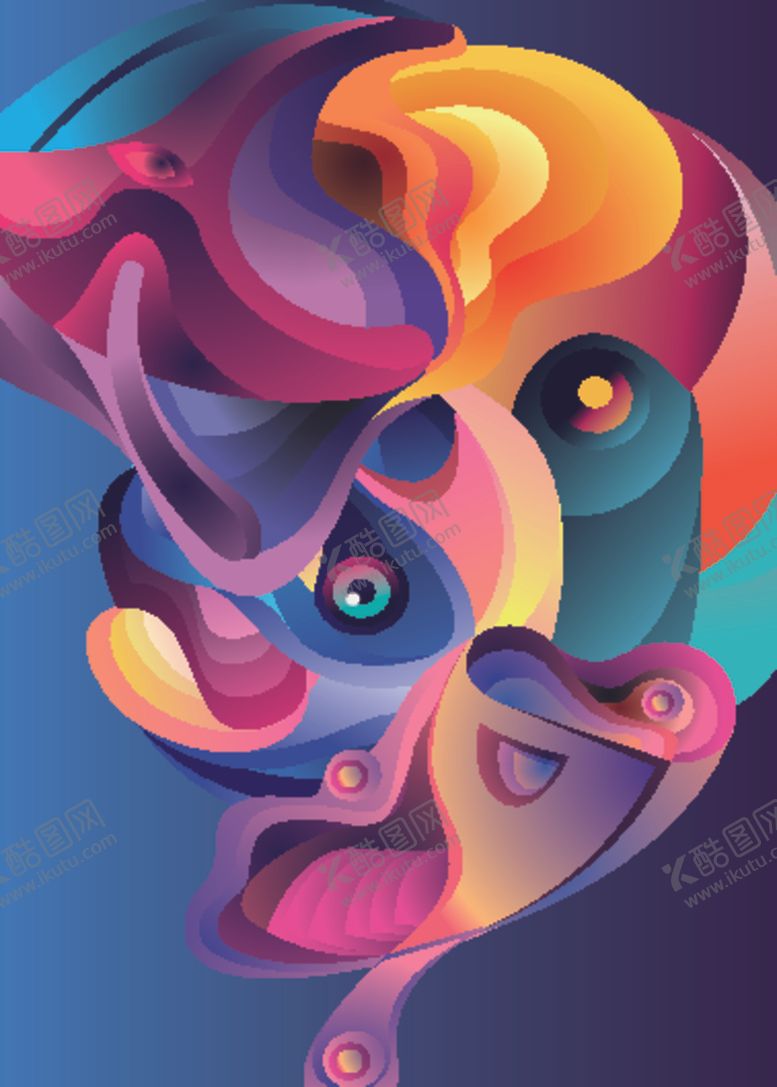 编号：15442210211556027103【酷图网】源文件下载-抽象炫彩液态图案