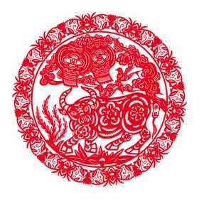 牛年剪纸
