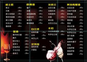 编号：39968311060900581921【酷图网】源文件下载-酒馆价目表