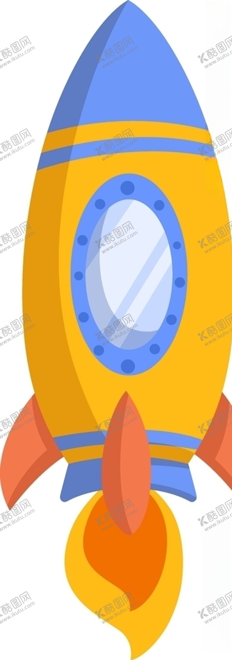 编号：93411009182007587871【酷图网】源文件下载-手绘彩色火箭插画