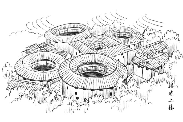编号：41835709300107097594【酷图网】源文件下载-福建土楼