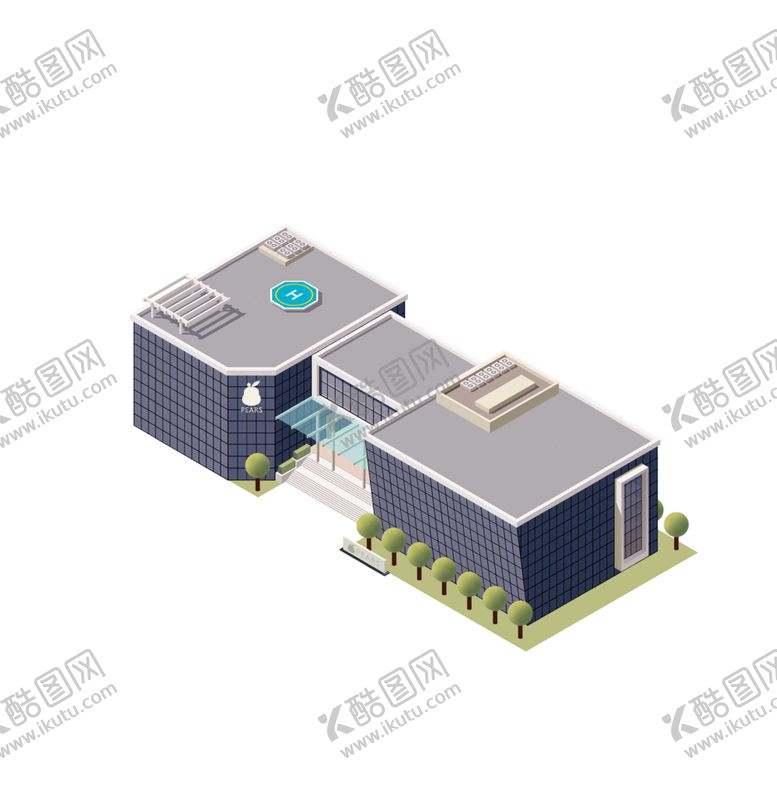 编号：10737907051634008294【酷图网】源文件下载-等距城市现代楼房