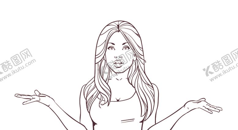 编号：28935510050738071437【酷图网】源文件下载-女性插画