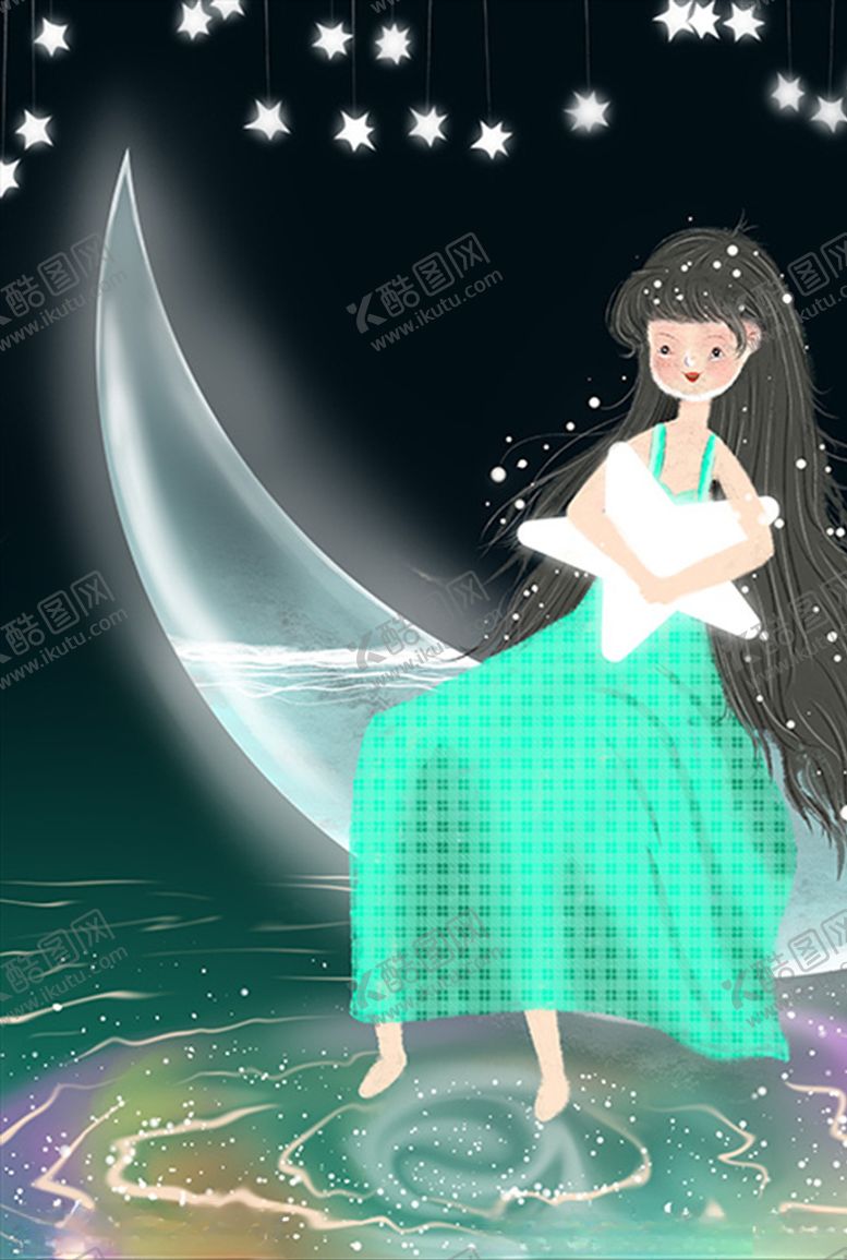 编号：12165305150041103375【酷图网】源文件下载-月亮不睡我不睡