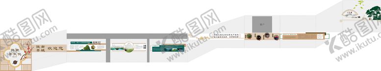 编号：94857612110011044968【酷图网】源文件下载-茶文化墙  茶楼道文化墙