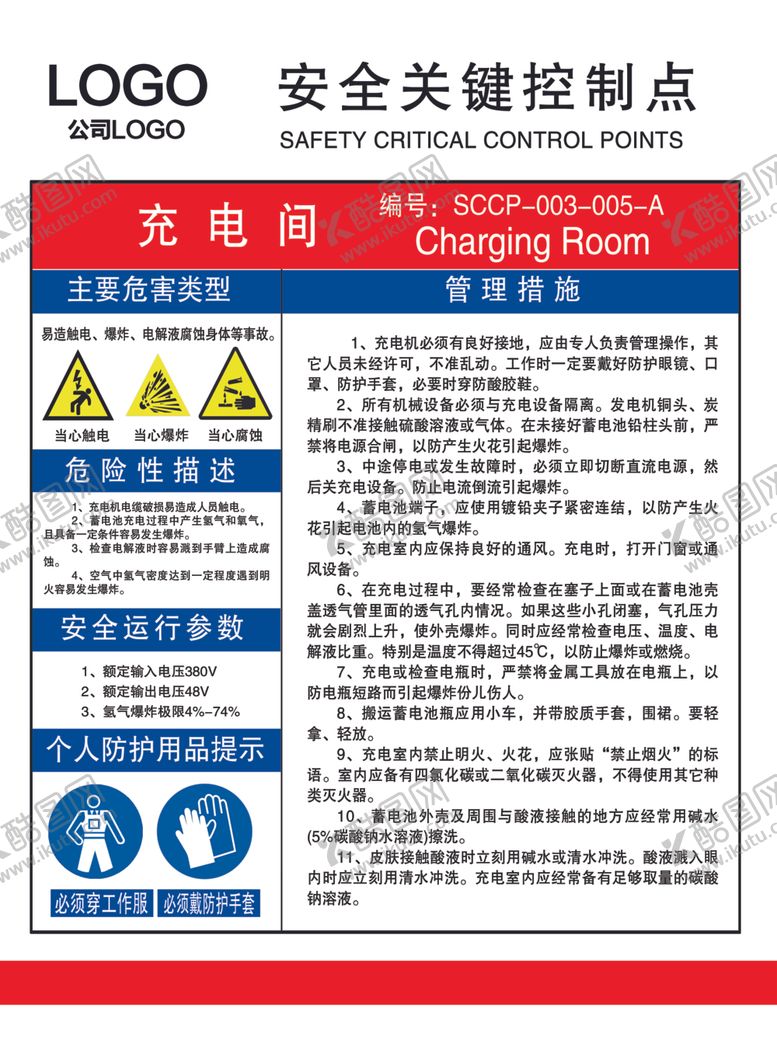 编号：51850209152253487824【酷图网】源文件下载-充电间管理措施充电间安全须知