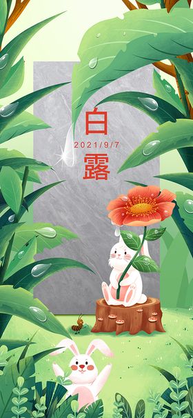 节气展板白露