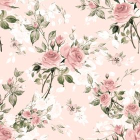 粉色玫瑰花卉图案背景