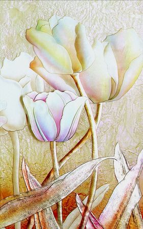 郁金香挂画