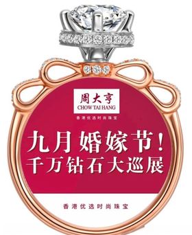简约情人节钻戒戒指珠宝海报